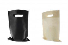 Екологични рециклируеми чанти с дръжки с размери  18x26 cm - 50 бр. в пакет 